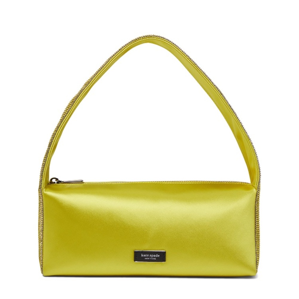 NWT Kate Spade New York Afterparty Satin and Crystal Embellished Shoulder Bag - Picture 2 of 6